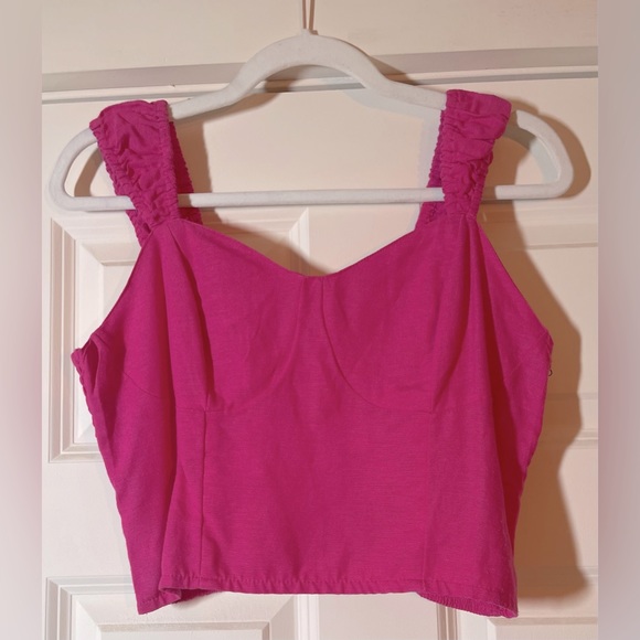 Japna Tops - Japna Pink Woman’s Crop Top - Large